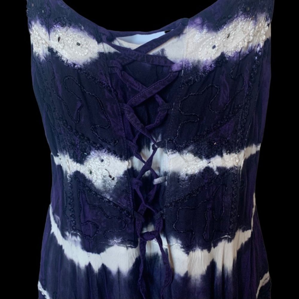 Purple tie-dye top